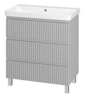 Напольная тумба под раковину Brevita Victory VIC-07080-50-03Я 80см серый шёлк